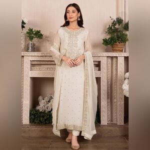 AGHA JAAN PAKISTANI DESIGNER FORMAL DRESS 3 PIECE
